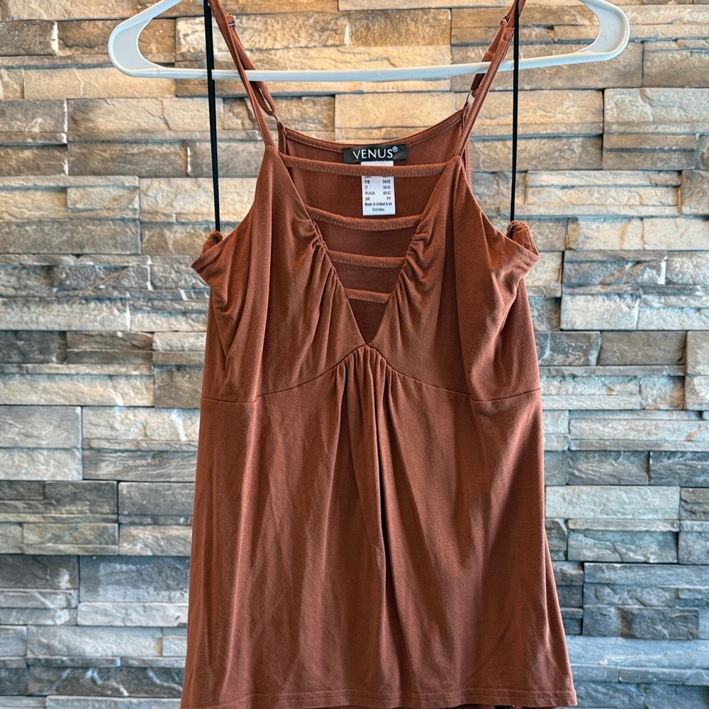VENUS Terracotta Strappy Top